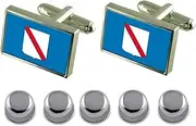 [Select Gifts] Shirt Dress Studs Campania Region Italy Flag Cufflinks