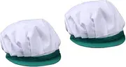 [VALICLUD] 2pcs Chef Hat Mesh Work Hat Breathable Mesh Cap for Men Women for Kitchen Cleaning and Workshop