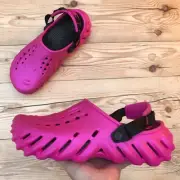 Crocs Echo Shimmer Clog Magenta Shimmer Pink & Black Select-a-Size