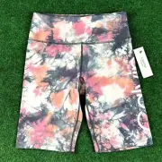Calvin Klein Performance Tie Dye Athletic Stretch Shorts Womens Size Small
