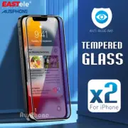 2x Apple iPhone 15 14 13 12 Pro Max SE Anti-Bule Screen Protector Tempered Glass