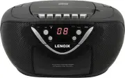 Portable Sport CD Player AM FM Radio AUX Headphone Jack Compact AC DC Black
