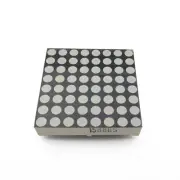 5PCS LED dot matrix 1.9mm 8X8 Red common anode 38 * 38mm 16 feet NEW