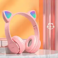 在飛比找ETMall東森購物網優惠-Cute Cat Ear Bluetooth Compati