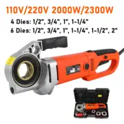 2KW/2.3KWW 110V/220V Handheld Electric Pipe Threader Threading Machine 4/6 Dies