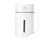 Small Humidifier Portable Mini USB Humidifier with LED Light Ultrasonic Humidifier for Office Desktop Car Travel Bedroom-White