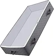 Compressible Storage Bag Vacuum Closet Cover Wardrobe Organizer 100x50x15cm Bedding Storage Box