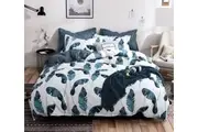 Leaves King Size Quilt/Doona/Duvet Cover Set M390