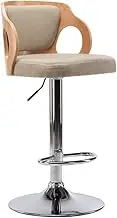 Solid Wood Bar Chair Modern Minimalist High Bar Stool, Home Lifting Kitchen