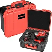 Hard Case for Milwaukee M18 Impact and Torque Wrench - Tool Set Bag for Milwaukee M18 Wrench, Waterproof/Shockproof Tool Box for Milwaukee 2/1 3/4 3/8 Cordless Torque Wrench/Battery/Charger(Case Only)