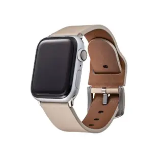 【Gramas】Apple Watch 38/40/41mm 義大利真皮錶帶(米)