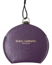 Dolce & Gabbana Compact Mirror Leather Purse - Other - Purple -Size One Size
