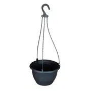 Black Hanging Basket 200mm Plant Pot