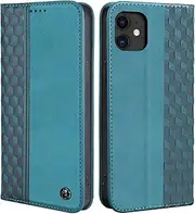 CXTCASE Case for iPhone 11, Shockproof PU Leather Flip Folio Cover with Card Slots, Magnetic Wallet Case for iPhone 11, Green