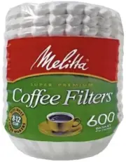Melitta Basket Coffee Filters, 600 ct. - 8-12 cups - Free Shipping
