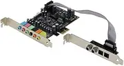 Tuperoymse PCIe 7.1 Channel Sound Card CM8828 + CM9882A with SPDIF Bracket PCIe 7.1CH Analog Digital 3D Stereo Extension Card
