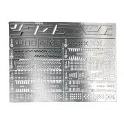 13 in 1 Stainless Auxiliary Stencil Templates For 1/100 1/144 MG Gundam Model a