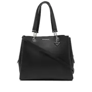 [Emporio Armani] Emporio Armani Pebbled-effect Logo-plaque Tote Bag ONE SIZE BLACK
