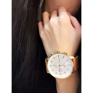 💝台灣現貨💖正韓國品牌 Lavenda La226 圓框假三眼  男錶 女錶 中性錶 真皮手錶
