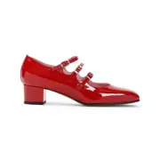 [Carel] Carel-Red Kina Mary Jane Patent Leather Pumps-Donna 37 IT