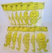 Smiley Sticker with Envelope B. Shackman 1999 VTG lot of 12 NEW positive enabler