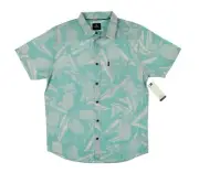 RIP CURL Island Pineapple Short Sleeve Button Up Shirt Men's sz M Medium