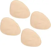 [JEWEDECO] 4pcs Breast Protector Breast Forms Case Protective Bags Breast Surgery Bra Pad Insert Cover Pocket Armpit Shields for Women Breast Forms Cover Breast Sleeve Khaki Cotton
