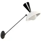 Stilnovo Italian Modern, Featur a Brass Metal Wall Lamp. Wall Décor Sputnik Scon