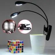 Portable Music Stand Light Dual Arm Led Book Reading Light USB Battery Operated