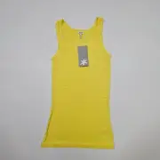 Splendid Womens Tank Top Lemon Yellow XS Sleeveless Vest Ladies Petite
