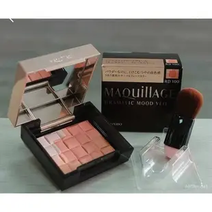 日本本土資生堂maquillage心機五色腮紅高光修容裸妝保濕自然帶刷