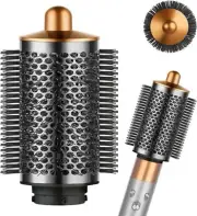 Large round Volumizing Brush for Dyson Airwrap Attachments, Nickel/Copper, Bigge
