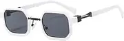 [TYUVIVO] Small Punk Sunglasses Women Fashion Double Color Uv400 Men Gradient