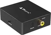 Portta N3C21BT 2 Port Digital SPDIF (Coaxial/Toslink) Optical Audio Converter Support LPCM2.0 / DTS/Dolby-AC3 for Amplifier