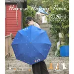 【中原雨傘王】《貓咪追追 》22吋手開 晴雨兩用  不易夾手好開收 防曬降溫首選  貓控 你跑我跑 終身免費維修