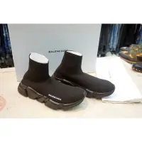 在飛比找Yahoo!奇摩拍賣優惠-BALENCIAGA Knit Sock 女鞋 全黑 襪套鞋
