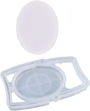 KALLORY 1 Set Makeup Mirror Mold Make up Pallet Make up Kit Craft Molds DIY Molds for Candles DIY Casting Molds Kit Makeup Kits Desktop Mirror Mold Mirrors for Crafts White Acrylic