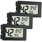 Indoor Hygrometer Thermometers 3 Pack Humidity Meters Gauge Mini Digital