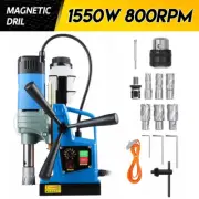 1550W Magnetic Drill 2922lbf/13000N Portable Mag Drill Press 500RPM 6 Bits AU