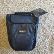 ZEIKOS Deluxe DSLR Camera Short Zoom Case (Black)