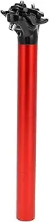 X AUTOHAUX 1 Pc Universal Bike Seat Posts Adjustable with Fixing Clip 28.6x300mm Bike Saddle Post Seat Tube Red Aluminum Alloy