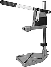 Universal Bench Clamp Drill Press Stand Workbench Repair Tool for Drilling Adjustable Desktop Drill Stand Aluminum Base ideal for shop or home use. Portable Drill Press Stand