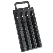 40-Piece Portable Socket Organizer Steel Tray, Socket Holders with Portable H...