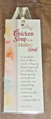 VINTAGE Chicken Soup for the Mother's Soul Bookmark in Plastic Sleeve