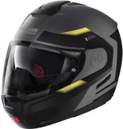 Nolan N90-3 Reflector N-Com Helmet, black-yellow, Size XS for Men Black Yellow
