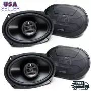 Zeus 800 Watt 6 x 9 Inch 3 Way Car Audio Coaxial Speakers, 2 Pairs.