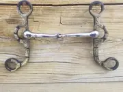 Argentine Stainless Steel Snaffle Bit Mouth 6” Shanks Cloverleaf 6
