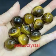 10pc Natural Tiger’s Eye Jasper Ball Quartz Crystal Sphere Reiki healing 20mm+