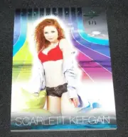 2017 Benchwarmer SCARLETT KEEGAN Dreamgirls #72 Green Foil Variant/5 PLAYBOY Hot
