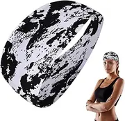 Euyehn Sports Headband | Sweat Absorbent Elastic Sport Headband | Foldable Sweatbands for Daily Wear, Yoga, Running, Exercise